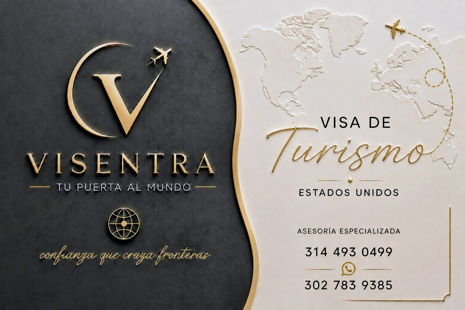 Visentra, tu puerta al mundo. Confianza que cruza fronteras. Visa de Turismo Estados Unidos, asesoría especializada.